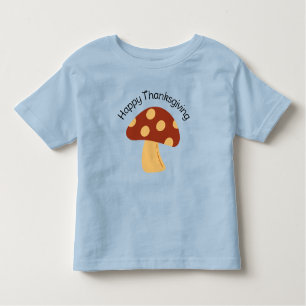 Toddler Mushroom Thanksgiving Outfit Toddler T-shirt