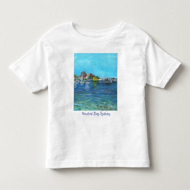 Toddler Neutral Bay 100 % Cotton T-Shirt (Front)