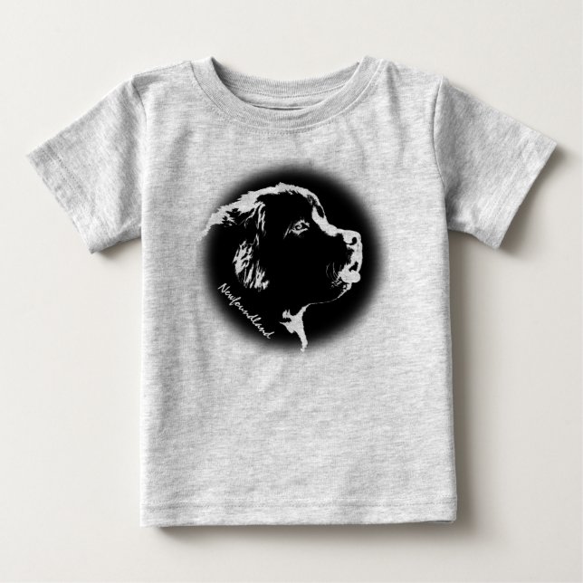 Toddler Newfoundland Dog Hoodie Baby Dog Hoodie Baby T-Shirt (Front)
