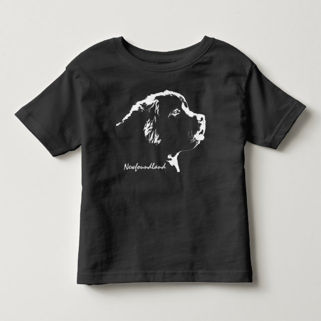 Toddler Newfoundland Dog Hoodie Baby Dog Hoodie Toddler T-shirt (Front)
