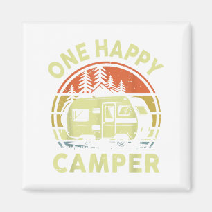 Toddler One Happy Camper Mom Dad Funny Rv Camping Magnet