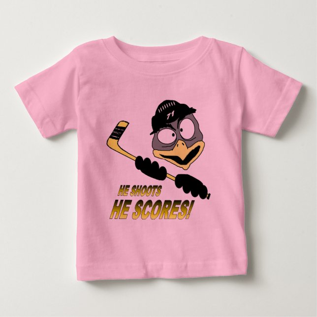 Toddler Penguin Hockey T-Shirt (Front)