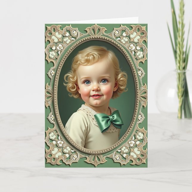 Toddler Portrait Heirloom Art Card (Front)