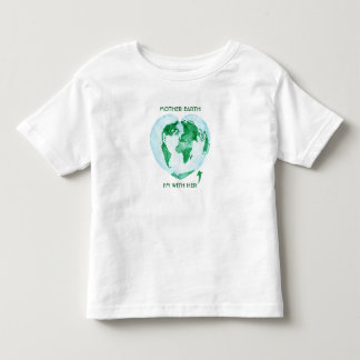 Toddler Raglan T-Shirt - Mother Earth I'm with Her