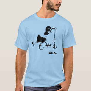 Toddler Riding on Scooter T-Shirt
