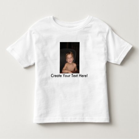 Toddler Shirt With Custom Picture And Text