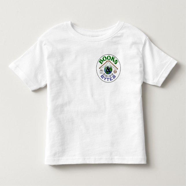 Toddler shirt with logo and watercolors (Front)