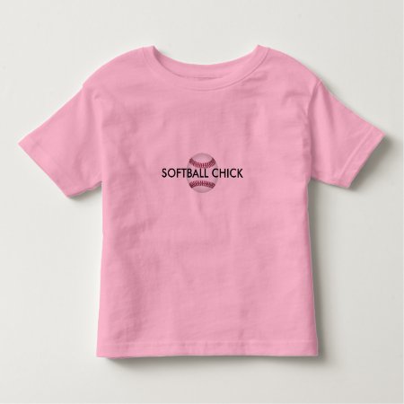 Toddler Softball Chick Shirt
