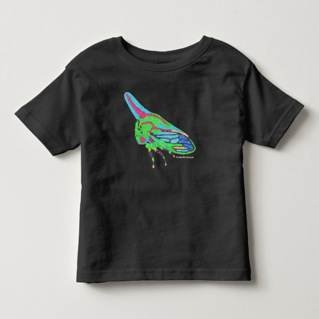 Toddler T-Shirt (black) - Oak Treehopper (Front)