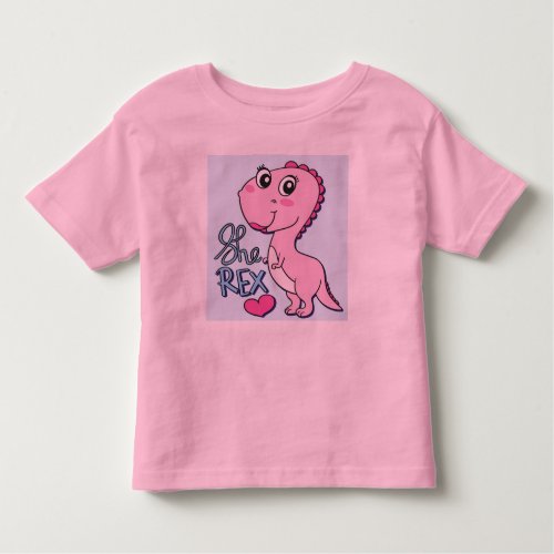 Toddler T_Shirt design She Rex
