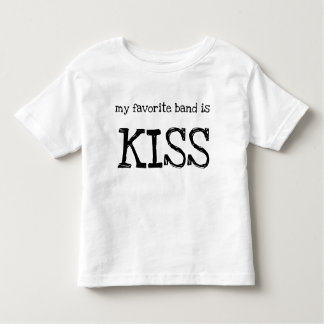 Toddler T-Shirt "my favorite band is KISS"