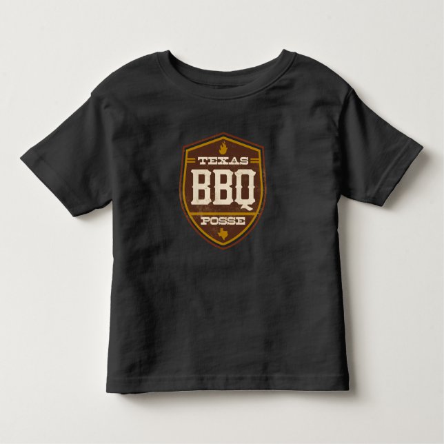 Toddler T-Shirt - Texas BBQ Posse Logo (Front)