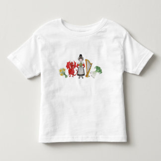 Toddler T-shirt: Welsh Daffodils Dragon Leeks Harp T-shirt