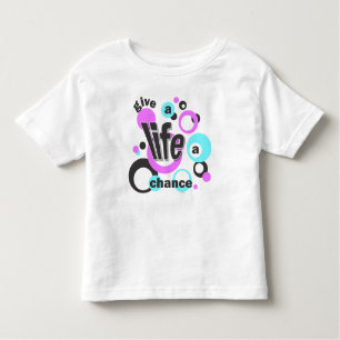 Toddler t-shirt with a bubbly design.