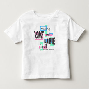 Toddler t-shirt with a pro-life message.