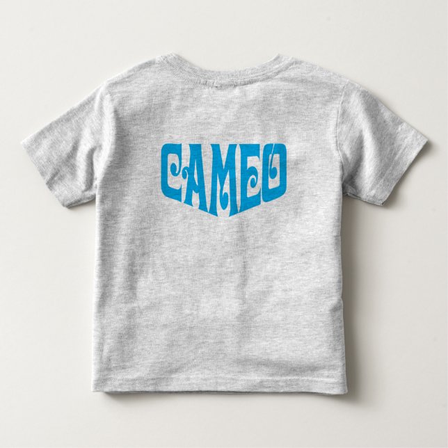 Toddler T-shirt with Blue Cameo Logo (Back)