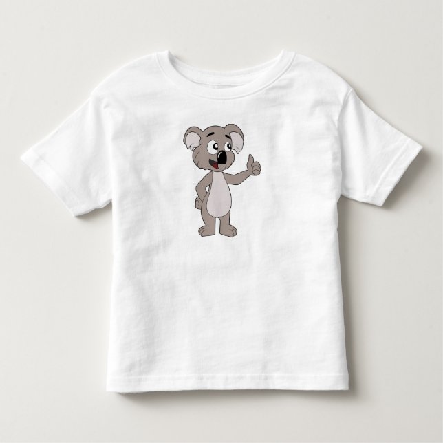 Toddler T-Shirt with koala bear cartoon (Front)