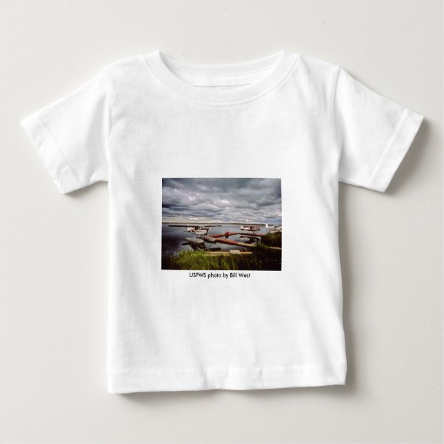 Toddler T / Three Floatplanes Docked Baby T-Shirt (Front)