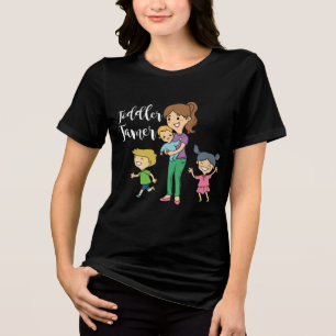 Toddler Tamer Babysitting Humor Novelty Tri-Blend Shirt