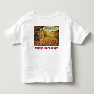 toddler tee. Happy Birthday. hippie/quokka T-shirt