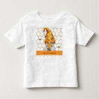 Toddler Tee Shirt for Girl, or Boy Honeybee Gnome