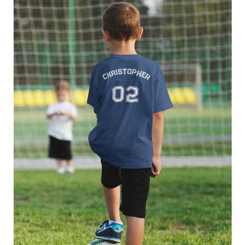 Toddler Teen Boy Girl Name Jersey Number Sports T_Shirt