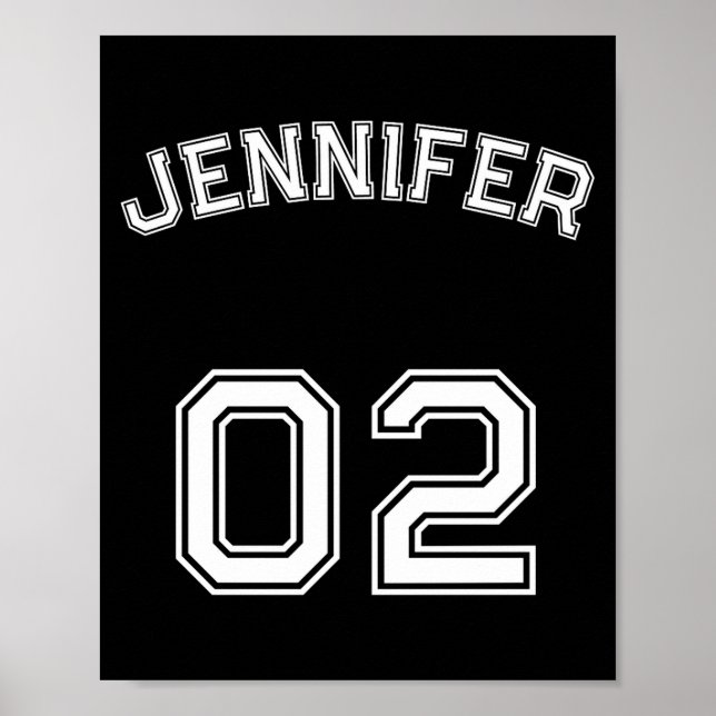 Toddler Teen Girl Name Jersey Number Nk Srts  Poster (Front)