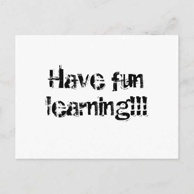 Toddler tutor Learning Center Postcards (Front)