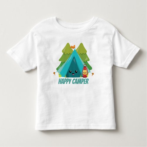 Toddler unisex happy camper t_shirt