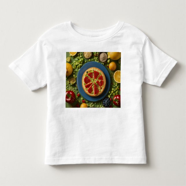 toddler with food t-shirt (Front)