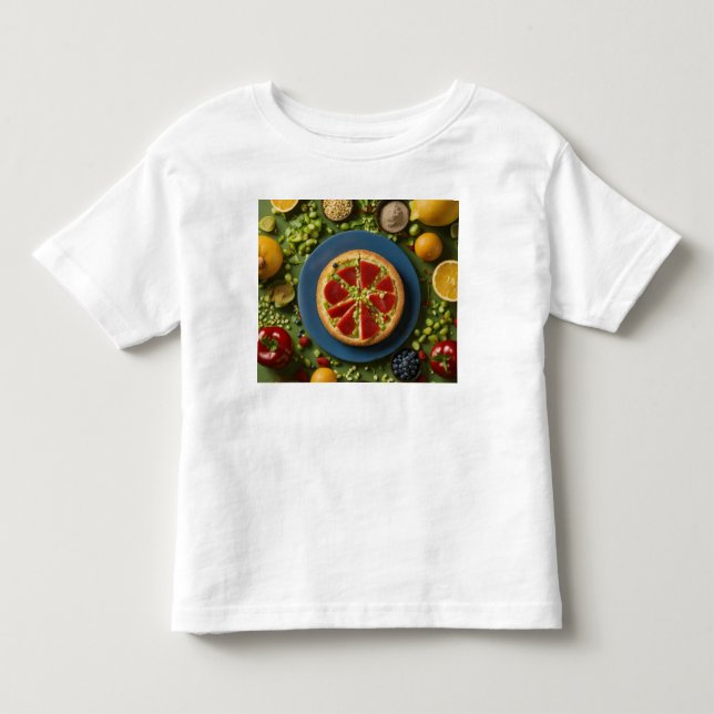 toddler with food toddler t-shirt (Front)