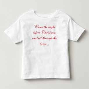 TODDLER XMAS TEE-design on front and back! T-shirt