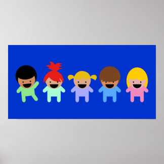 toddlers-303904 COLORFUL ADORABLE CARTOON toddlers Poster