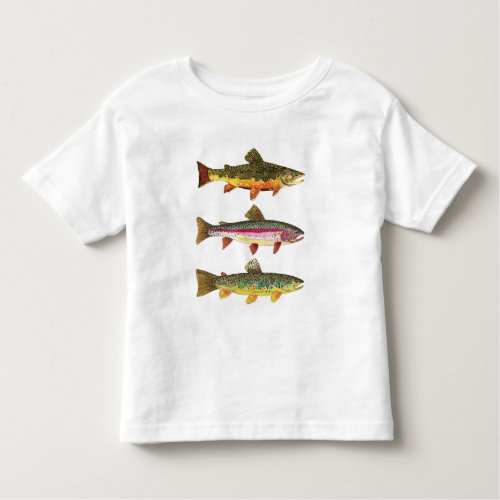 Toddlers 3 Fly Fishing for Trout Toddler T_shirt