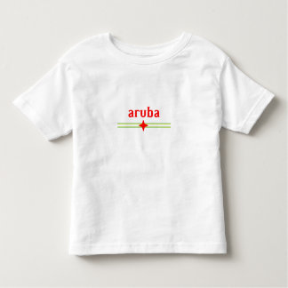 Toddlers' Aruba Design with National Flag Elements Toddler T-shirt