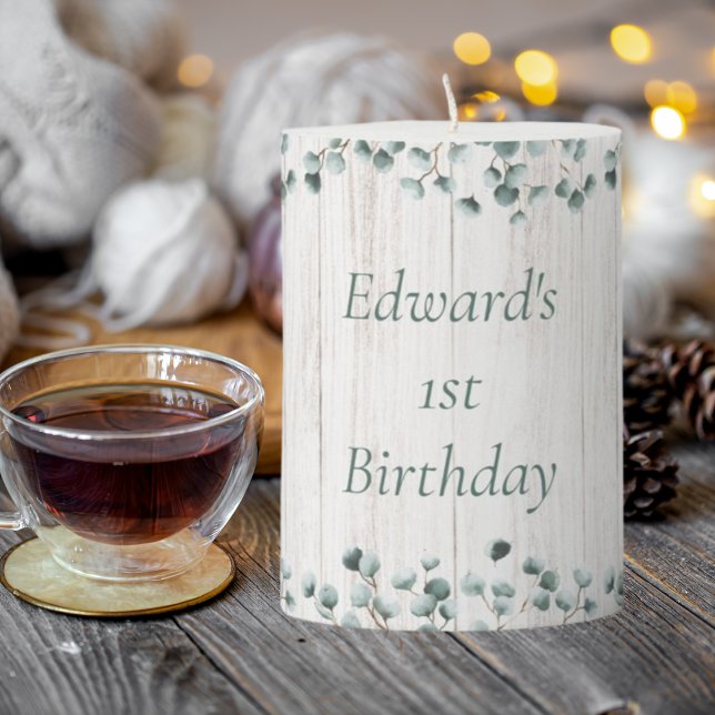 Toddlers birthday decorative candle botanical  (Creator Uploaded)