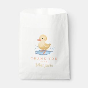 Toddlers Cute Farm Duck Birthday Favor Bag