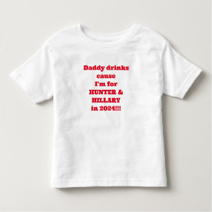 Toddlers for CHANGE! Vote Hunter & Hillary in 2024 Toddler T-shirt