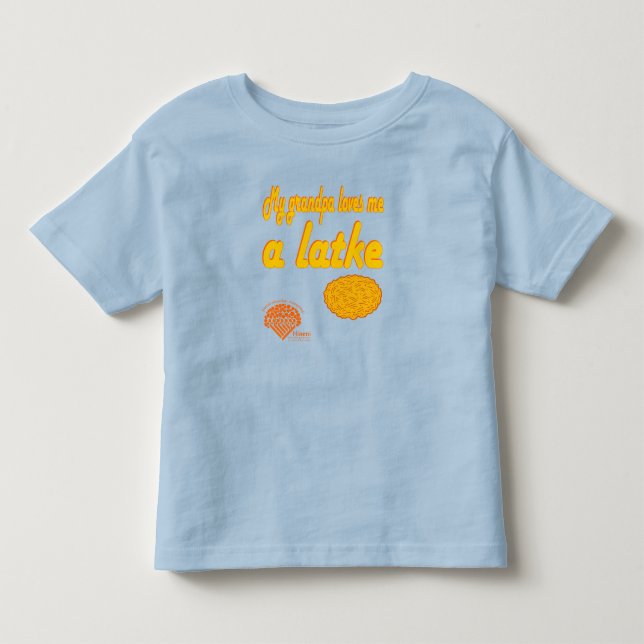 Toddlers' Hanukkah Shirt - "Grandpa loves me..." (Front)