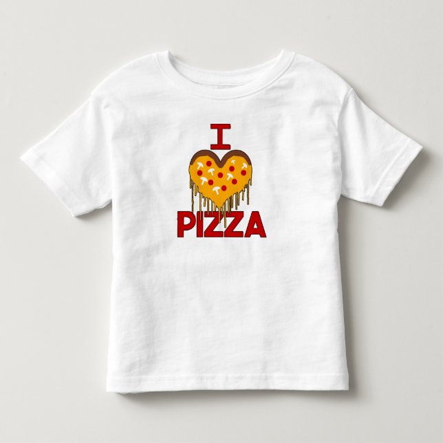 Toddler's Love Pizza Toddler T-shirt (Front)
