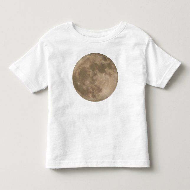 Toddler's Moon Shirt Baby Full Moon Shirts Gifts (Front)