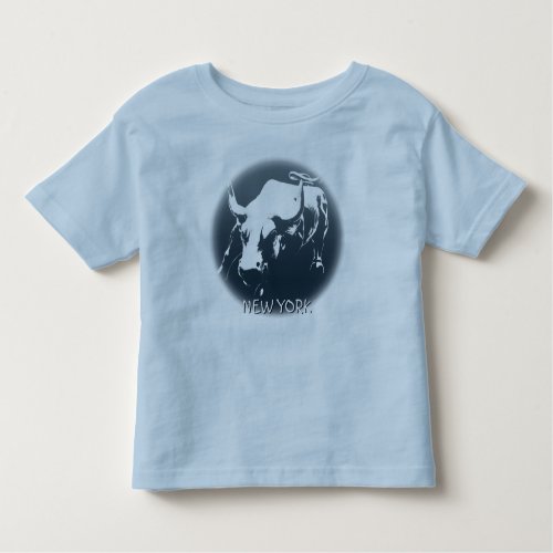 Toddlers New York Shirt NYC Bull Souvenir Shirt