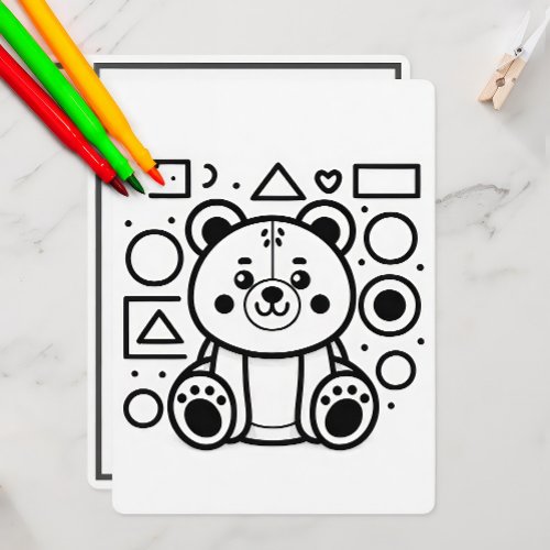 Toddlers ser1 01 Colorable Card