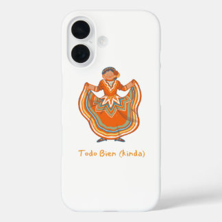 Todo Bien (kinda) Playful Hispanic Heritage Month iPhone 16 Case