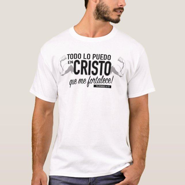 Todo lo puedo en Cristo Tshirt (Front)