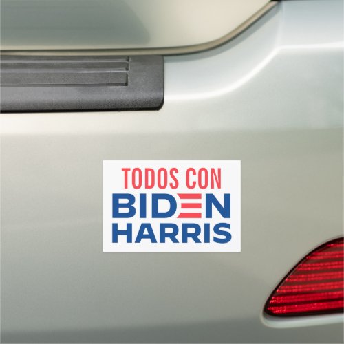 TODOS CON JOE BIDEN  KAMALA HARRIS 2024 ELECTION CAR MAGNET