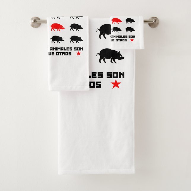 Todos los animales son iguales 2 bath towel set (Insitu)