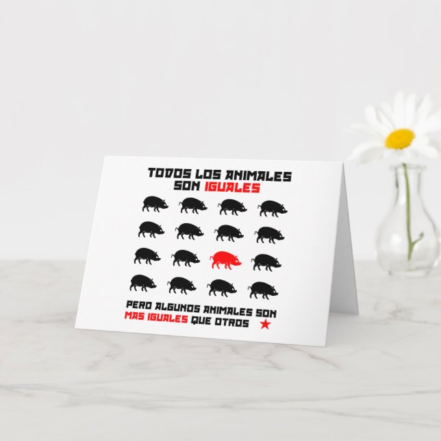 Todos los animales son iguales 2 card (Small Plant)