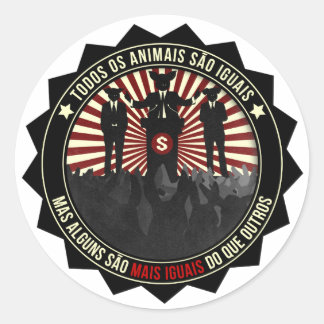 Todos os Animais são iguais Classic Round Sticker