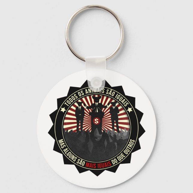 Todos os Animais são iguais Keychain (Front)